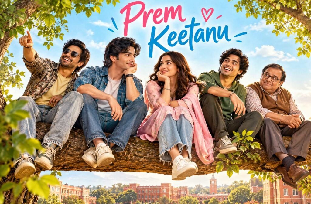 Prem Keetanu Movie Poster with Veer Pahariya and Aafiya Sayed